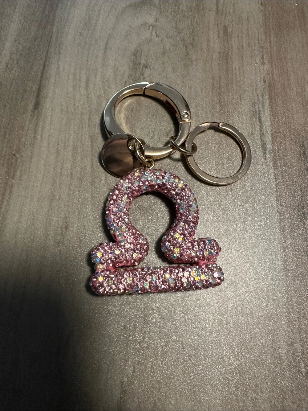 Pink Libra Keychain NWOT - Picture 2 of 2